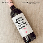 Partner in Wine - Wine Label